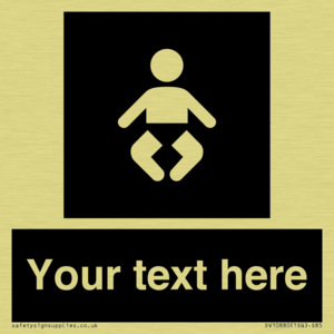 Custom information: black panel baby change